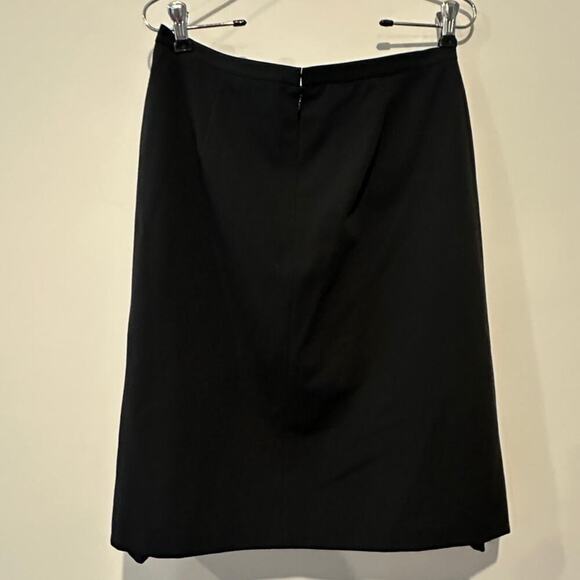Isabella DeMarco Size 6 Pleated Knee Length A-Line Skirt Black Clueless Workwear - Picture 2 of 11